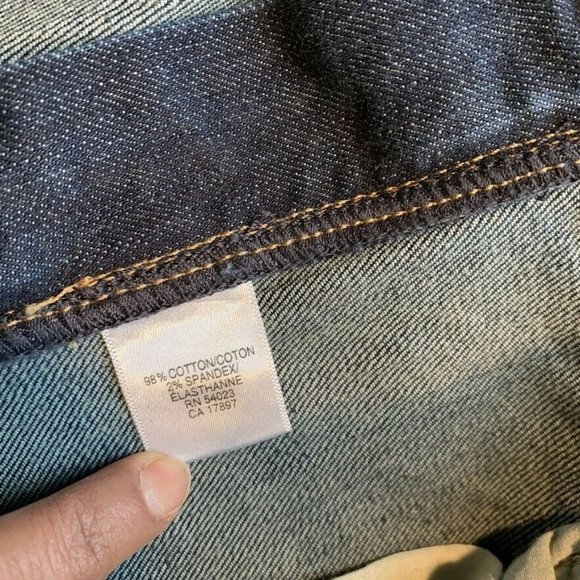 NEW Banana Republic Jeans Women 14L 37x36 Bootcut Stretch Flap Pocket Dark Wash - Picture 8 of 11